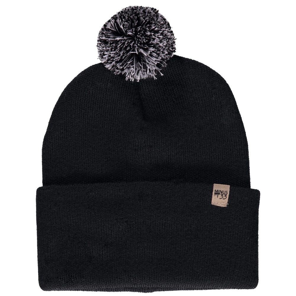 4093 Minus33 Midweight Everyday Knit Cuff Pom Beanie 100% Merino Wool
